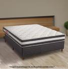 CONJUNTO CAMA BOX CASAL RECONFLEX ESPUMA D33 MAX SAÚDE PREMIUM SELADO 138x188x62