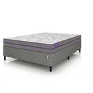 Conjunto Cama Box Casal Smartz: Colchão Espuma D33 Ortopédico 138x188x55 Ortovip