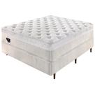 Conjunto Cama Box +Colchão Casal com Molas Ensacadas Eco Nature 138x188x76