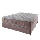 Conjunto Cama Box + Colchão Casal Richesse Molas Ensacadas 138x188x73cm Rosa - Megasul