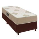 Conjunto Cama Box Com Colchão Solteiro Inova D33 Inovaflex - Marrom