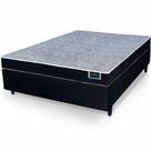 Conjunto Cama Box de Casal Ortho Quality confort Firm espuma D28 com altura total de 55 cm Preto