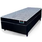 Conjunto Cama Box de Solteiro Ortho Quality confort Firm espuma D28 com altura total de 55 cm Preto