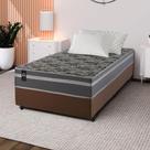 Conjunto Cama Box Espuma Miami Cinza Solteiro 96x203x62 Conjunto Cama Box Espuma Miami Cinza Solteiro 96x203x62
