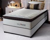 Conjunto Cama Box Espuma San Diego Branco Solteiro 96x203x67 Conjunto Cama Box Espuma San Diego Branco Solteiro 96x203x67