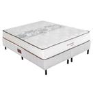 CONJUNTO CAMA BOX FIT QUEEN COLCHÃO DE MOLAS ENSACADAS PRIMOR ORTHOCRIN 158x198x30
