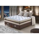 Conjunto Cama Box King de Molas Ensacadas Cama inBox Select Basic 193x203x65 Bege