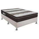 Conjunto Cama Box Ortobom Casal Light Ortopédico com Base material sintético Branco 138x188x47 Conjunto Cama Box Ortobom Casal Light Ortopédico com Base material sintético Branco 138x188x47