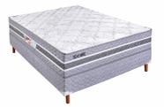 Conjunto Cama Box Paropas Texture Prata 188x138x60