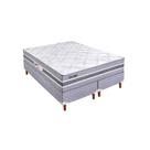 Conjunto Cama Box Paropas Texture Prata 203x193x60