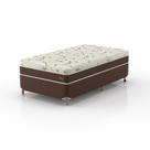 Conjunto Cama Box Solteirao 108x198x63cm Horus Montreal Bege/Marrom Conjunto Cama Box Solteirao 108x198x63cm Horus Montreal Bege/Marrom