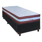 Conjunto Cama Box Solteiro + Colchão Legaccy Paropas