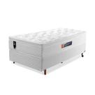 Conjunto Cama Box Solteiro Espuma D33 San Diego One Face 78x188 Branco - King House