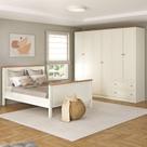 Conjunto Cama Casal Guarda-Roupa 6 Portas Ananda CabeCasa MadeiraOriginals Bege/Off White/Mel Conjunto Cama Casal Guarda-Roupa 6 Portas Ananda CabeCasa MadeiraOriginals Bege/Off White/Mel