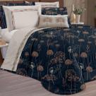 Conjunto Cama Casal Queen Size Safira Estampado 100% Algodão VIENA