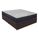 Conjunto Cama Marrom Viúvo Box com Baú e Colchão Airtech D45