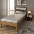 Conjunto Cama Solteiro com 1 Mesa de Cabeceira