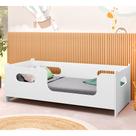 Conjunto Cama Solteiro Master com Colchão Mdf - Branca Conjunto Cama Solteiro Master com Colchão Mdf - Branca