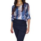 Conjunto Camisa azul estampada e Calça Preta Conjunto Camisa azul estampada e Calça Preta
