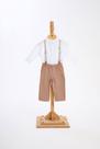 Conjunto Camisa Bata/Calça Sarja Bebê Menino Onda Marinha Conjunto Camisa Bata/Calça Sarja Bebê Menino Onda Marinha