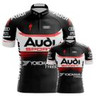 Conjunto Camisa Ciclismo Audi Pai E Filho Esportiva Bike Uv Mtb Conjunto Camisa Ciclismo Audi Pai E Filho Esportiva Bike Uv Mtb
