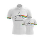 Conjunto Camisa Ciclismo Pink Floyd Branco Pai E Filho Esportiva Bike Uv Mtb Conjunto Camisa Ciclismo Pink Floyd Branco Pai E Filho Esportiva Bike Uv Mtb