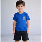 Conjunto Camisa Copa Brasil 2026 Menino Infantil Bermuda Tamanho 1 ao 8