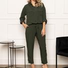 Conjunto Camisa E Calça Com Elastico Verão Ref.15585