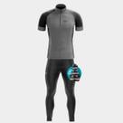 Conjunto Camisa e Calça Way Fresh Cinza Proteção Uv Manga Curta Bolsos Traseiros