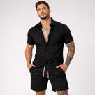 Conjunto Camisa e Short Adulto Masculino Tecido de Viscose