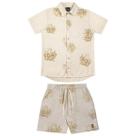 Conjunto Camisa em Viscose e Bermuda Linho - Lamon Conjunto Camisa em Viscose e Bermuda Linho - Lamon