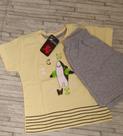 Conjunto camisa malha bermuda moletinho