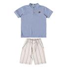 Conjunto camisa piquet e bermuda sarja ioluig!