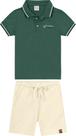 Conjunto Camisa Polo Manga Curta+Bermuda Moletinho Infantil Conjunto Camisa Polo Manga Curta+Bermuda Moletinho Infantil