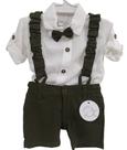 Conjunto Camisa + Suspensório Luxo Bebê Menino D'Tuia 2530