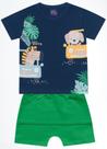 Conjunto camiseta/bermuda bebe 13343 kiko e kika
