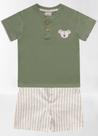 Conjunto camiseta/bermuda bebe 13345 kiko e kika