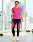 Conjunto CAMISETA Blusinha DRY FIT furadinho + CALÇA leg LEGGING REDINHA Feminino Academia 627