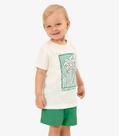 Conjunto Camiseta Com Bermuda Infantil Rovi Kids Bege