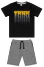 Conjunto Camiseta Com Bermuda Trick Nick Preto 3