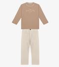 Conjunto Camiseta com Calça Menino Trick Nick Marrom
