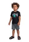 Conjunto Camiseta Dino e Bermuda Bee Loop