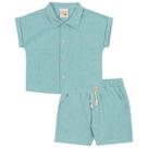 Conjunto Camiseta e Bermuda em Tecido Plano - Nini Bambini