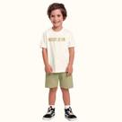 Conjunto camiseta e bermuda never fakini