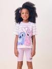 Conjunto camiseta e shorts lilas h6614 momi