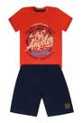 Conjunto Camiseta LA e Bermuda - Cacau Kids