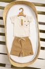 Conjunto Camiseta Linho Bermuda Bebê Menino LessaKids B9067