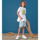 Conjunto camiseta malha e bermuda tec. eco - lamon