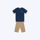 Conjunto Camiseta Manga Curta E Bermuda Moletinho Infantil Menino Brandili 26561 Natural Conjunto Camiseta Manga Curta E Bermuda Moletinho Infantil Menino Brandili 26561 Natural