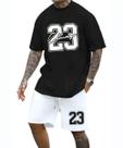 Conjunto Camiseta Oversized Masculina + Bermuda Tactel Academia Chicago Top de linha